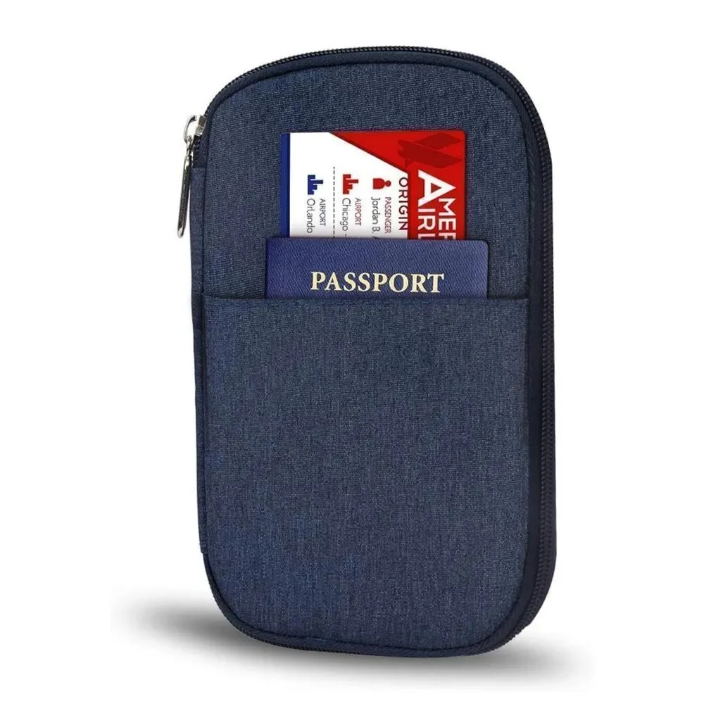 Passport Wallets, Multipupose RFID Blocking Travel Wallet Document Organizer Bag
